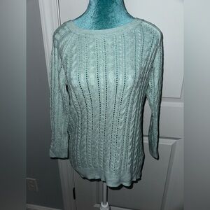 Mint knit Sweater Shirt 👚✨